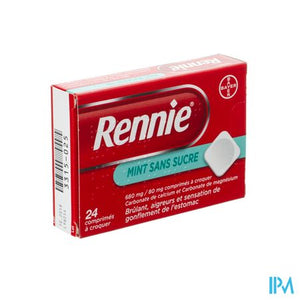 Rennie Mint Z/Zucker Kautabletten 24