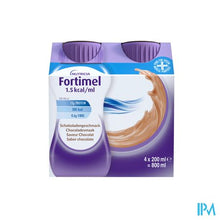 Afbeelding in Gallery-weergave laden, Fortimel 1.5kcal Chocolade 4x200ml
