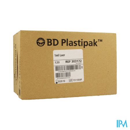 Bd Plastipak Spuit Luer Tuberculine 1ml 120 303172