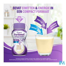 Afbeelding in Gallery-weergave laden, Fortimel Compact Protein 2.4kcal Vanilla 4x125ml
