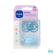 Mam Perfect Fopspeen Silicone 16m+ Blue 2