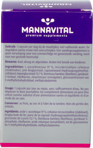 Mannavital Ijzer Platinum V-caps 60