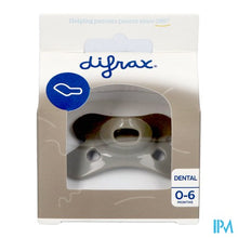 Load image into Gallery viewer, Difrax Fopspeen Dental 0-6m Uni/pure Grijs/clay
