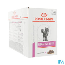 Afbeelding in Gallery-weergave laden, Royal Canin Cat Renal Beef Pouch Wet 12x85g
