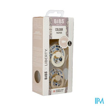 Afbeelding in Gallery-weergave laden, Bibs 2 Fopspeen Duo Liberty Garden Bobo Ivory 2
