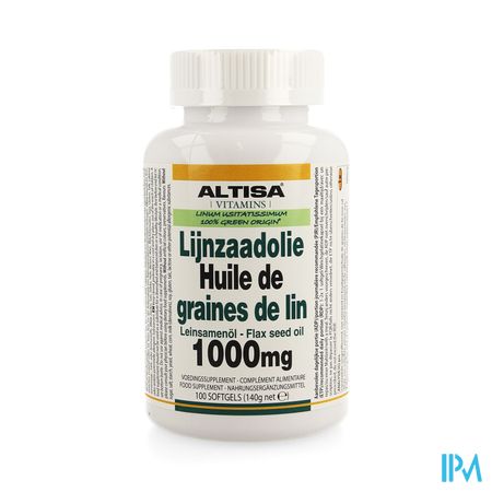 Altisa Lijnzaadolie 1000mg Softgel 100