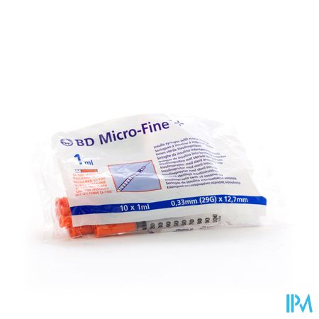 Bd Microfine+ Ins.spuit 1,0ml 29g 12,7mm 10 324827