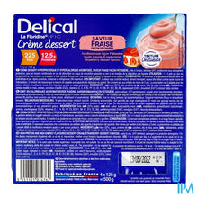 Load image into Gallery viewer, Delical Creme Dessert La Floridine Aardbei 4x125g
