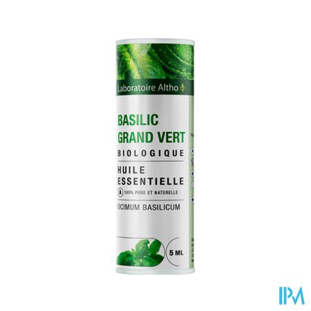 Altho Huile Ess. Bio Basilic Grand Vert 5ml
