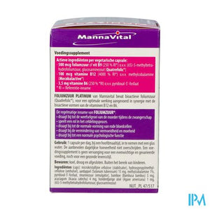 Mannavital Foliumzuur Platinum V-caps 90