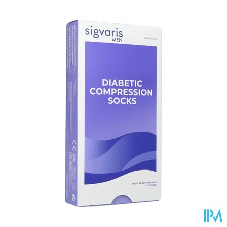 Sigvaris Diabetic Man Kniekous Xl Long Wit