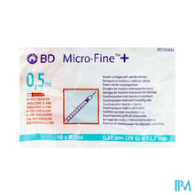 Afbeelding in Gallery-weergave laden, Microfine Ins.spuit 0,5ml 29g 12,7mm 10 324824
