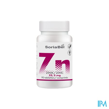 Soria Zinc Bio-actief 22,5mg Tabl 90