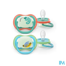 Load image into Gallery viewer, Philips Avent Fopspeen +6m Air Night Aap/camel. 2
