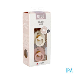 Bibs 1 Fopspeen Duo Ivory&blush