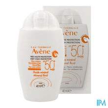 Afbeelding in Gallery-weergave laden, Avene Zon Spf50+ Minerale Fluide 40ml
