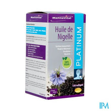 Load image into Gallery viewer, Mannavital Zwarte Komijnolie Platinum Softgels 120
