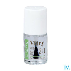 Nagellak Be Green 2&1 Base & Top Coat 10ml