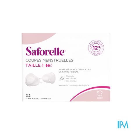 Saforelle Menstruatiecups Pack Comfort 12h T1