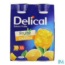 Afbeelding in Gallery-weergave laden, Delical Fruitdrink Sinaasappel 4x200ml

