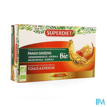 Afbeelding in Gallery-weergave laden, Superdiet Ginseng-koninginnegelei Bio Amp 20x15ml
