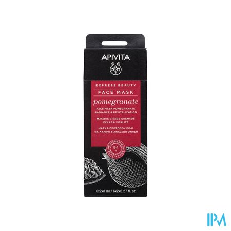 Apivita Express Beauty Face Mask Pomegr.rad.&revit