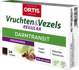 Ortis Vruchten & Vezezels Regular Blokjes 24