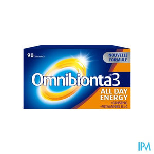 Omnibionta3 All Day Energy Multivitamines voor Energie (90 tabletten)