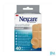 Nexcare 3m Breathable Univer. Strips 40 N0340as