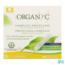 Load image into Gallery viewer, Organyc Tampon Compact Regular Bio Katoen 16
