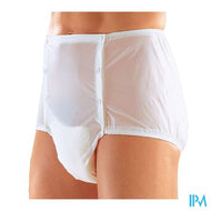 Suprima 1201 Slip Pvc Unisex Met Drukknop Wit T42