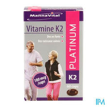 Afbeelding in Gallery-weergave laden, Mannavital Vitamine K2 Platinum Nf Caps 60
