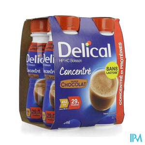 Delical Geconcentr. Chocolade 4x200ml