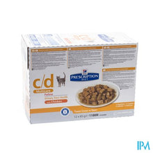 Afbeelding in Gallery-weergave laden, Hills Prescrip.diet Feline Cd Maaltijdzakje 12x85g
