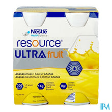 Load image into Gallery viewer, Resource Ultra Fruit Ananassmaak 4x200ml
