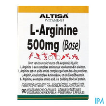 Charger l'image dans la galerie, Altisa l-arginine 500mg V-caps 90
