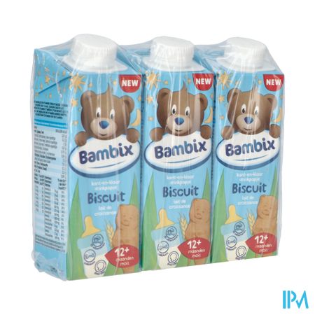 Bambix Groeimelk Biscuit 1+ 3x250ml