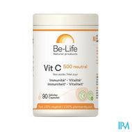 Vit C 500 Neutral Be Life Caps 90 Nf Verv.3274537