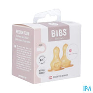 Bibs Zuigfles Spenen Latex Duopack M