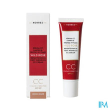 Afbeelding in Gallery-weergave laden, Korres Kf Wild Rose Cc Cream Spf30 Medium 30ml
