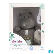 Afbeelding in Gallery-weergave laden, Luc&lea Koffertje Knuffel Nijlpaard + Parfum
