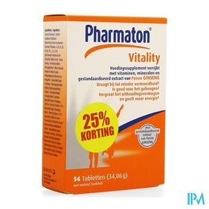 Pharmaton Vitality Comp 56 Promo 25% Gratis