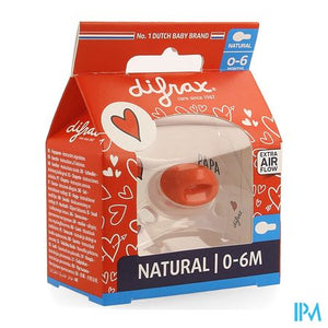 Difrax Fopspeen Natural 0-6m I Love