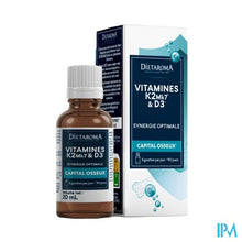 Afbeelding in Gallery-weergave laden, Dietaroma Natuurlijke Vitaminen D3 + K2 Mk7 15ml
