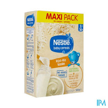 Afbeelding in Gallery-weergave laden, Nestle Baby Cereals Rijst Vanille Glutenvrij 500g
