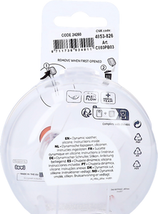 Difrax Dynamic Fopspeen 18m+ Prime Granola/orange2