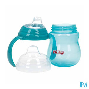 Nuby A/lekbeker Handvaten Aqua 6m+ 270ml