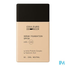 Afbeelding in Gallery-weergave laden, Couleurs De Noir Ser.fdt Spf30 02 Cool Neutral30ml
