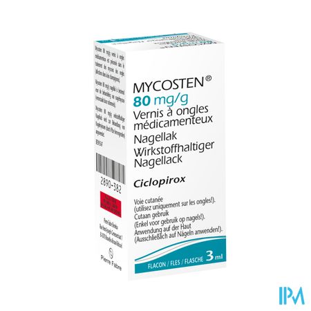 Mycosten 80mg/g Medische Nagellak Fl 1 3ml