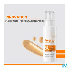 Afbeelding in Gallery-weergave laden, Avene Zon Spf50+ A/pigment Fluide 40ml

